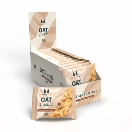 Küpsetatud proteiiniküpsis - 12 x 65g - Milk Chocolate Chip (Oat)
