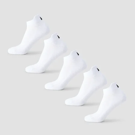 MP unisex treeningsokid (5 paari) - Valge