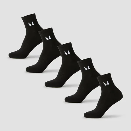 MP unisex pahklusokid (5 paari) - Must