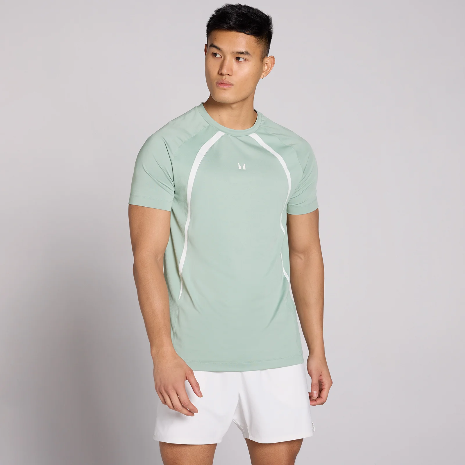 MP Men's Tempo Panel T-Shirt - Eucalyptus - XS Pilt 1