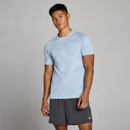MP meeste Tempo Pillar Graphic õmbluseta t-särk - Breeze Blue