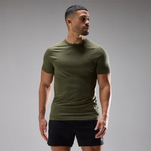 MP meeste Velocity Ultra õmbluseta T-särk - Tolmunerohekas - Size XS