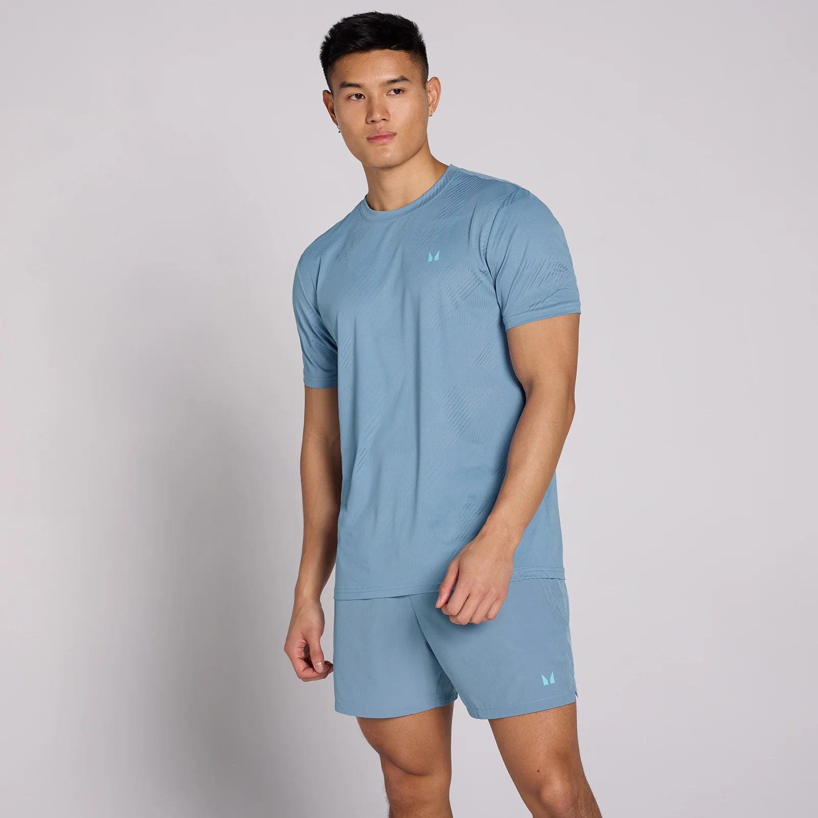 MP Men's Active Training Pillar Graphic T-Shirt - Fog Blue - XXXL Pilt 1