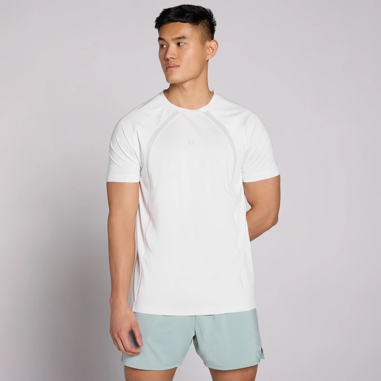 MP Men's Tempo Panel T-Shirt - Cloudy Grey - XS Pilt 1