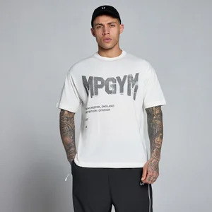 MP Meeste Lift Burnout Puuvillane Graafika T-särk - Retro valge - Size M