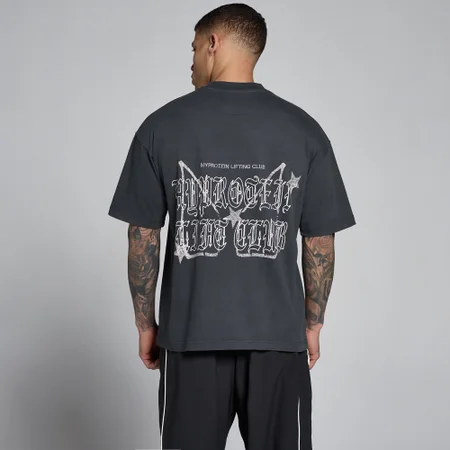 MP Meeste Lift Graphic Washed Oversized puuvillane t-särk - Tumehall