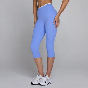 MP Women's Tempo Contrast Capri - Cornflower Blue - Size XXL