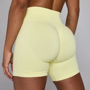 MP Women's Lift Seamless Scrunch Shorts - Lemon - Size XL