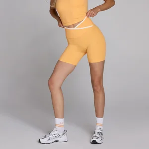 MP Women's Tempo Contrast Shorts - Peach - Size S