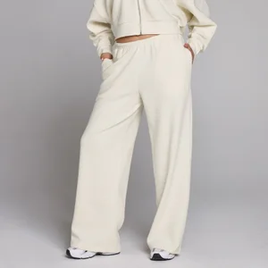 MP Women's Waffle Straight Leg Jogger - Ivory - Size M