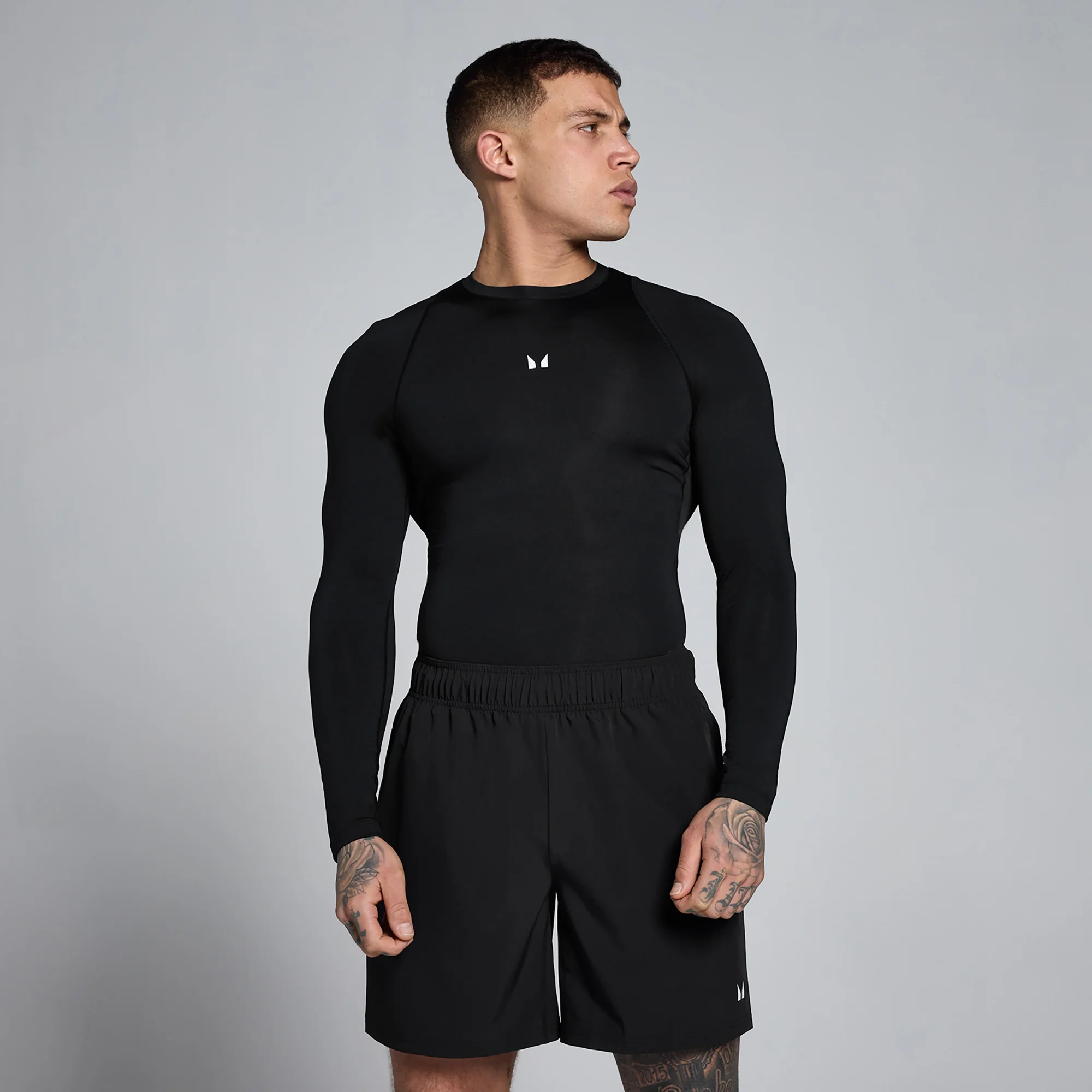 MP Men's Training Long Sleeve Baselayer - Black - M Pilt 1