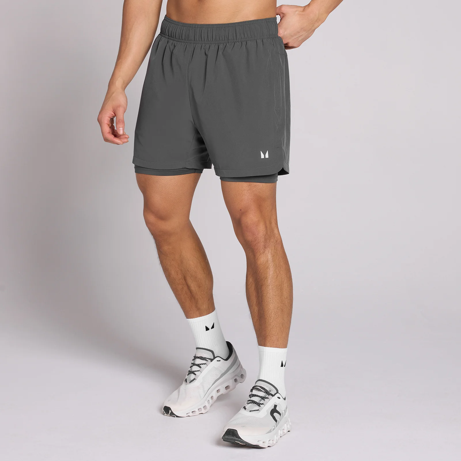 MP Men's 5" 2-in-1 Training Shorts - Dark Grey - M Pilt 1