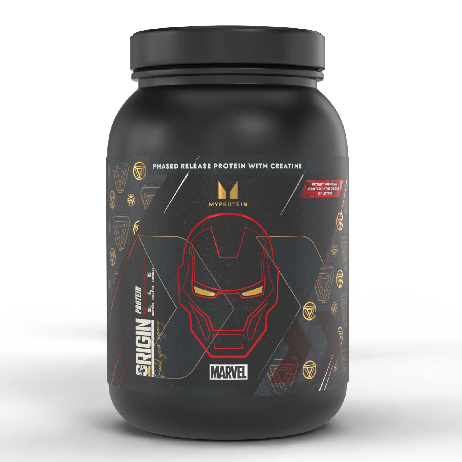 Valk Origin – Raudmees – punane sametkook | MARVEL - 25servings - MARVEL Iron Man - Red Velvet Cake Pilt 1