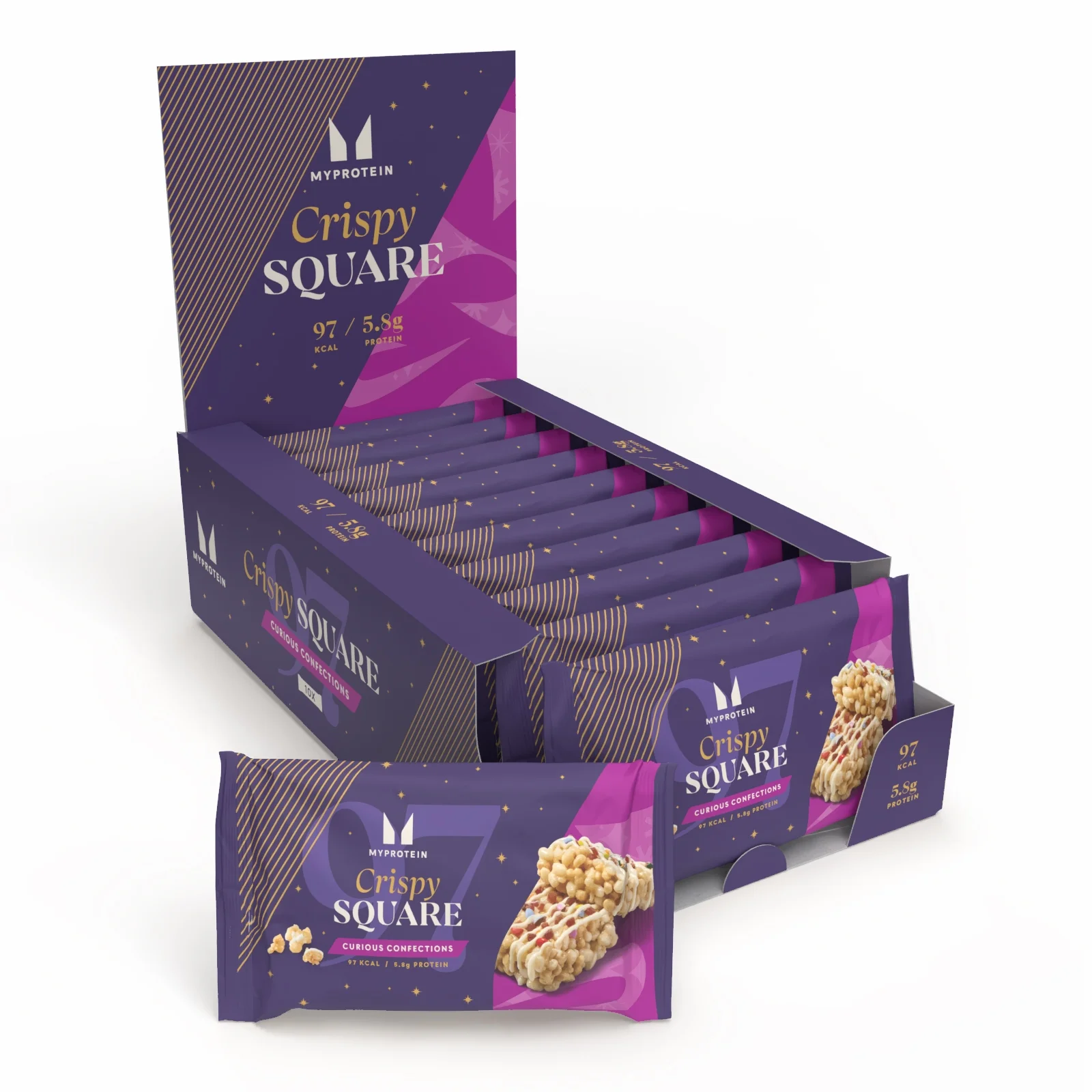 Crispy Square - 10Batoonid - Curious Confections Pilt 1