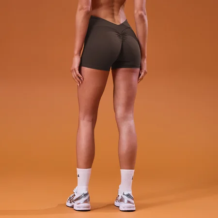 MP Naiste Tempo Dipped Waist lühikesed püksid - Kakao