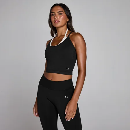 MP Naiste Õmbluseta Kahekihiline Vest - Washed Black
