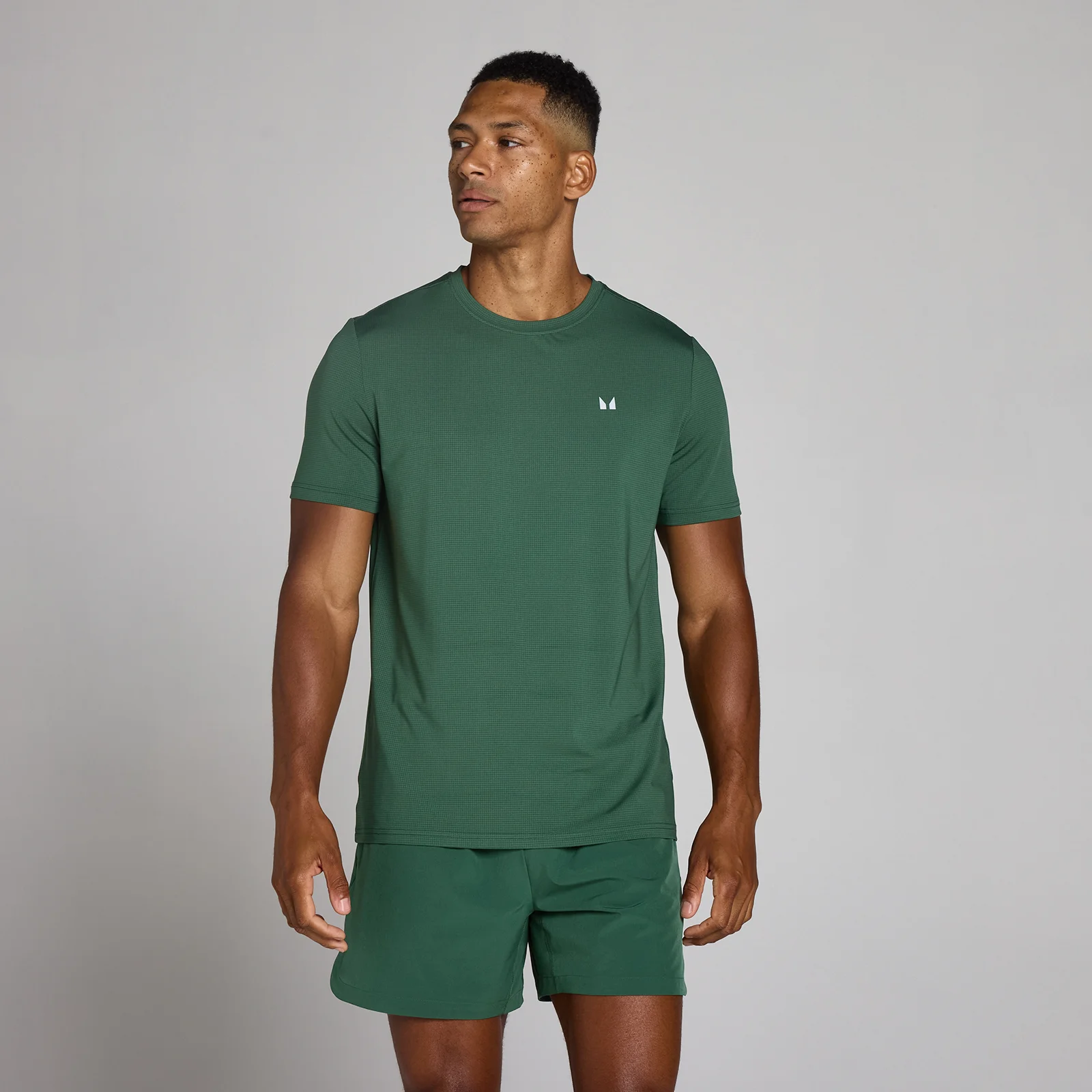 MP Men's Training Grid T-Shirt - Racing Green - M Pilt 1
