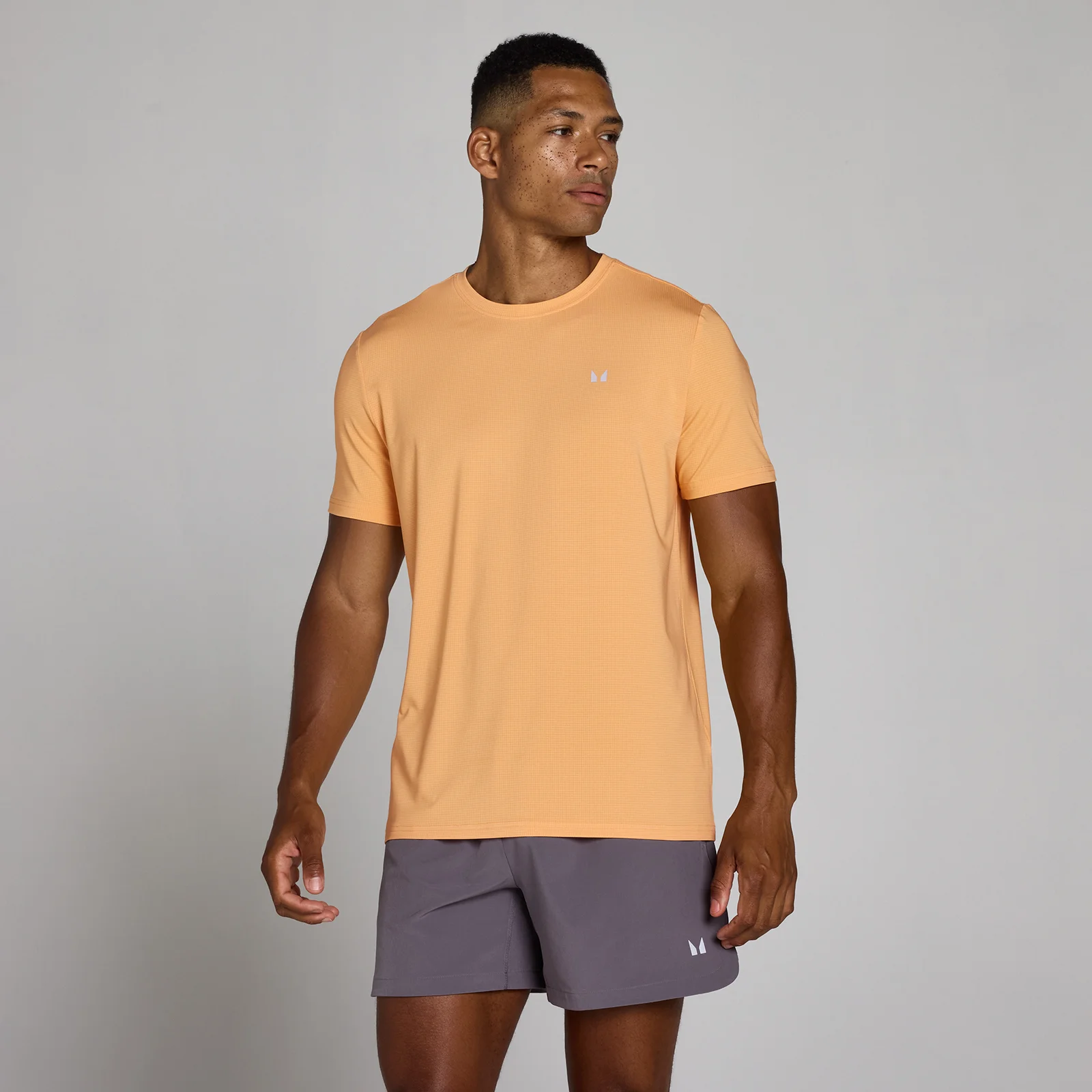 MP Men's Training Grid T-Shirt - Apricot - M Pilt 1