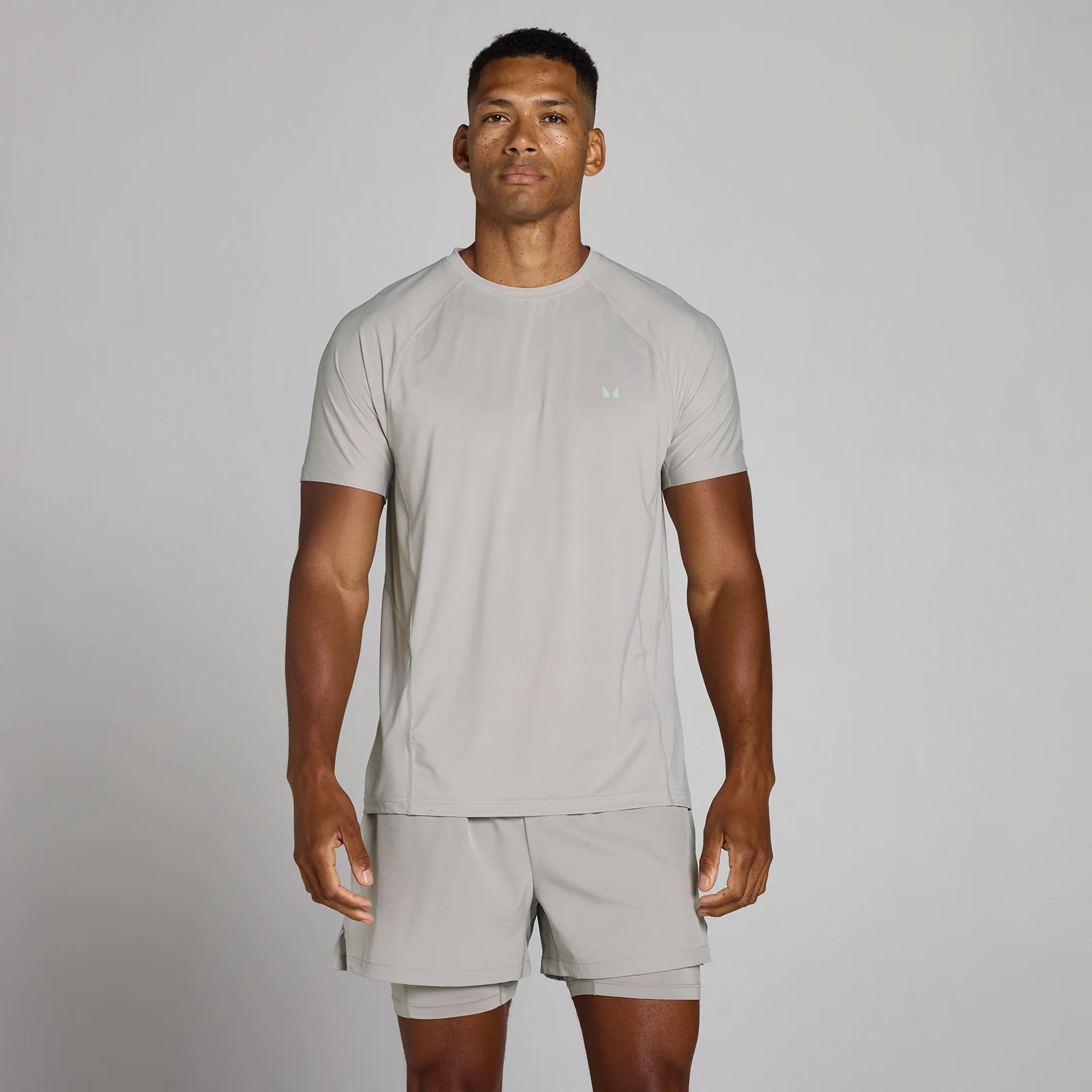MP Men's Training Ultra Mesh T-Shirt - Chalk Grey - XS Pilt 1