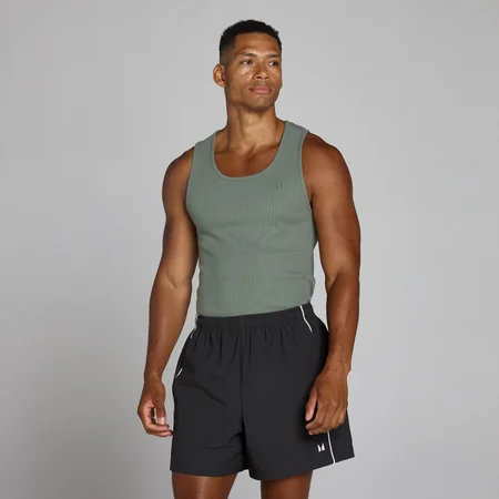 MP Meeste Lift Ribiline Muscle Fit Topp - Gunmetal