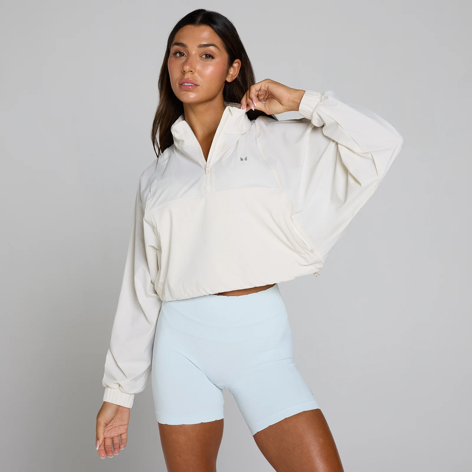 MP Women's Tempo Ultra 1/4 Zip Woven Jacket - Mist - S Pilt 1