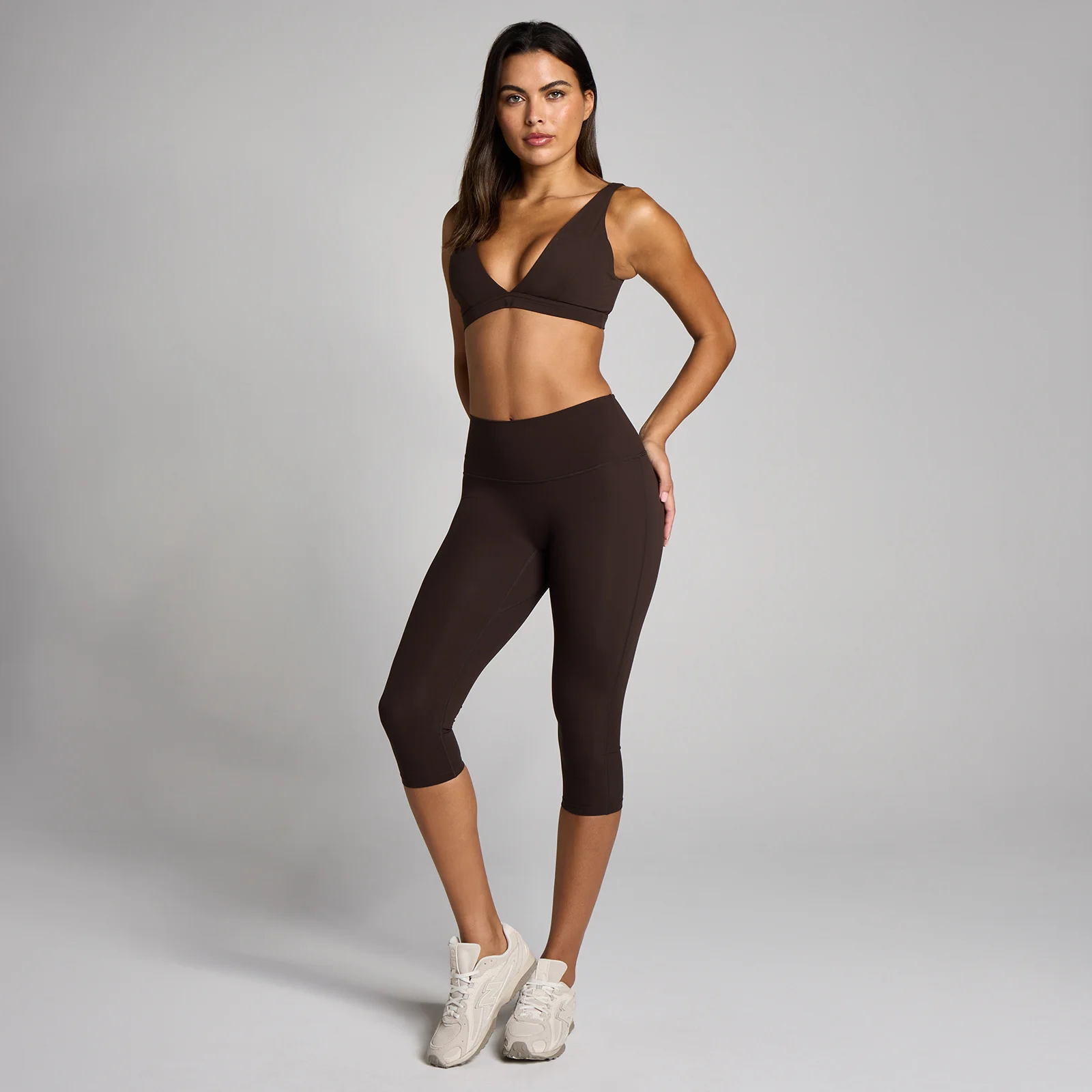 MP Naiste Tempo Capri Leggings - Kakao - S Pilt 3