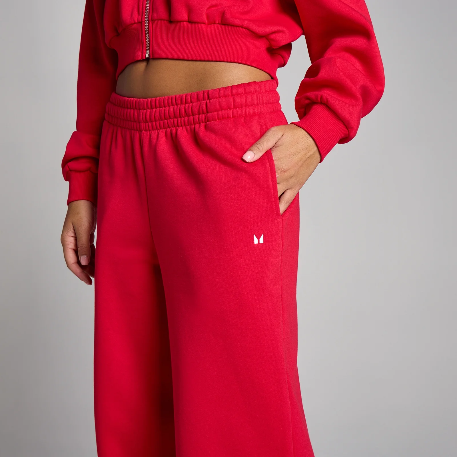 MP Naiste Basic Straight Leg Dressipüksid - Chilli - M Pilt 4