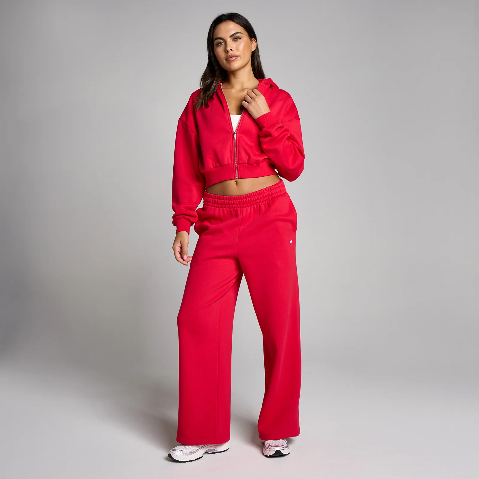 MP Naiste Basic Straight Leg Dressipüksid - Chilli - M Pilt 3