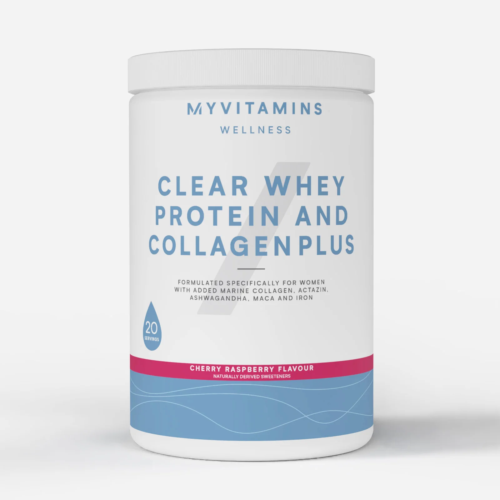 Clear Whey Protein and Collagen Plus - 486G - 20Portsjonit - Cherry Raspberry Pilt 1