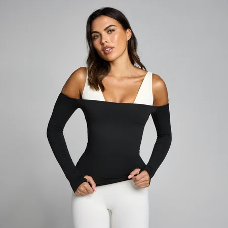 MP Naiste Tempo Off The Shoulder LS Top - Must