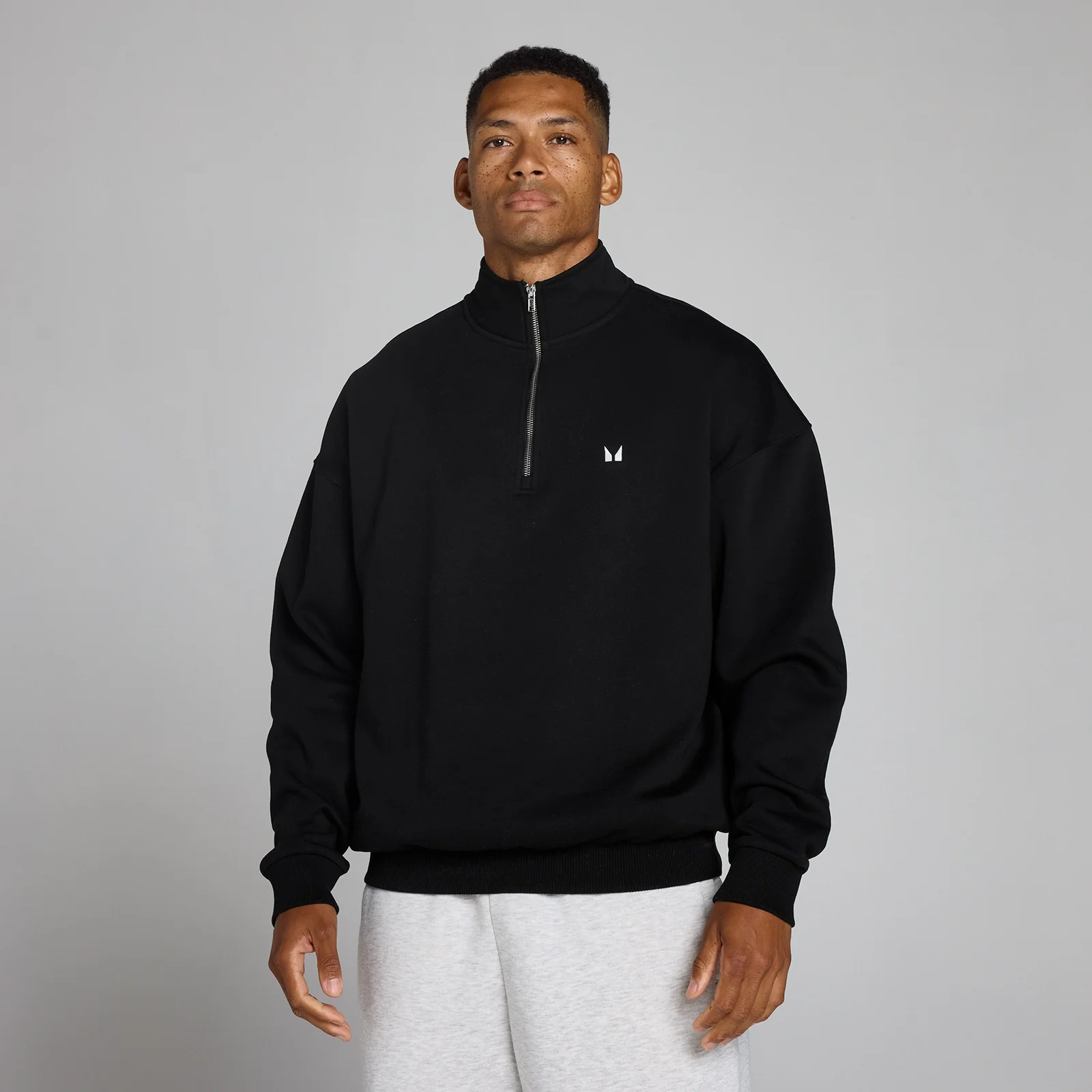 MP Men's Rest Day Oversized 1/4 Zip - Black - M Pilt 1