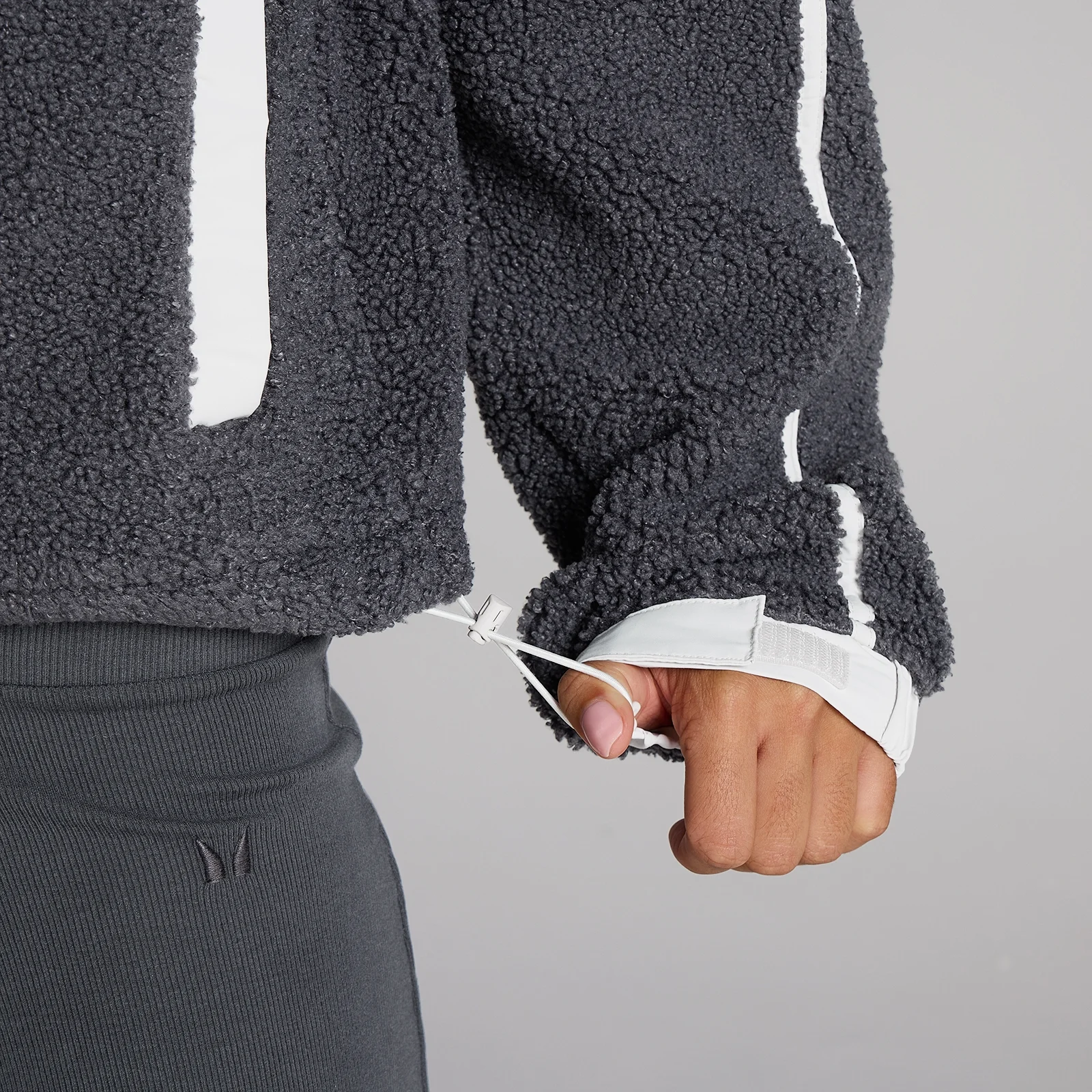 MP Naiste Fliisiga Tõmblukk-jope - Robust Grey - XS Pilt 4
