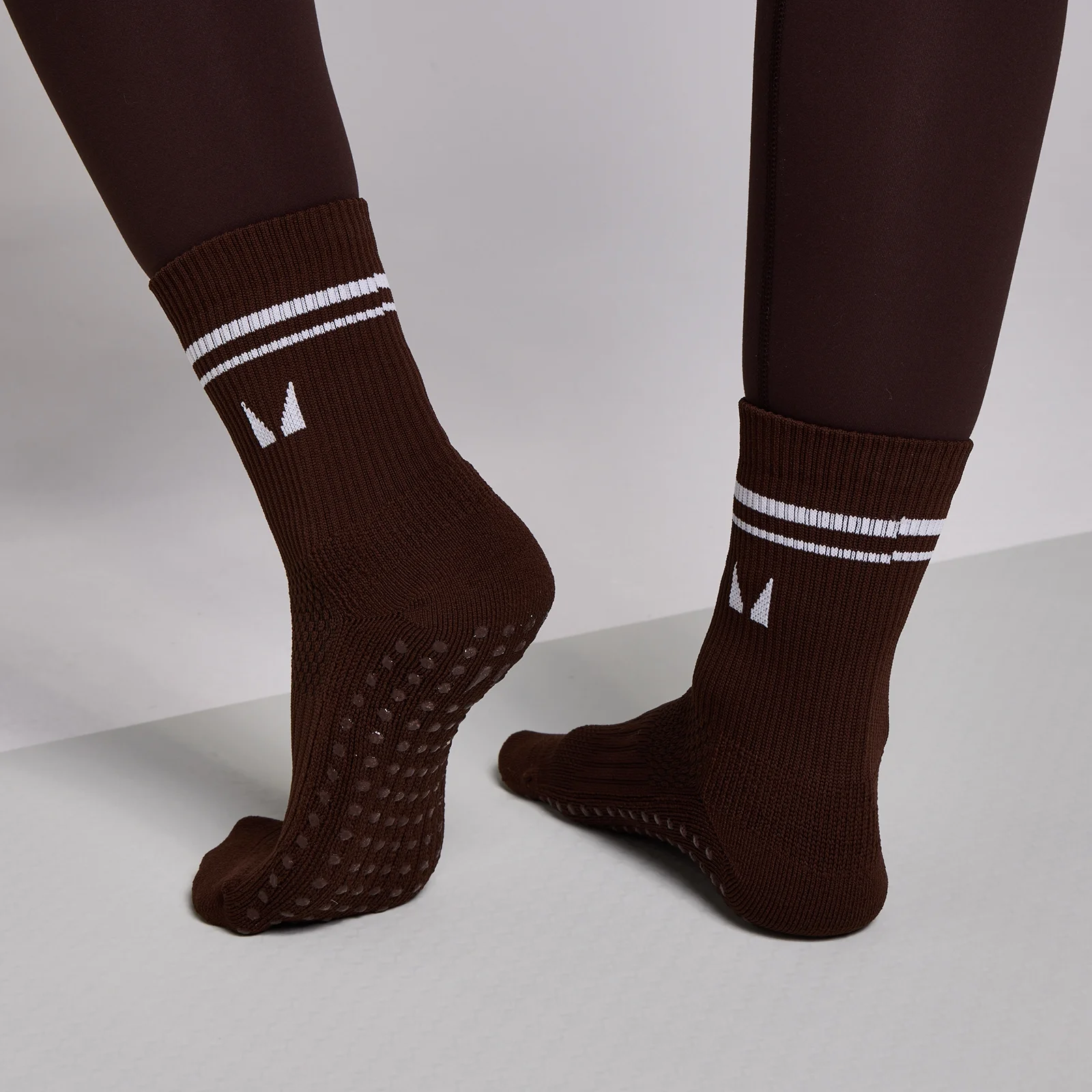 MP Pilates Socks (2 pack) - Cocoa/Pearl - UK 2-5 Pilt 2