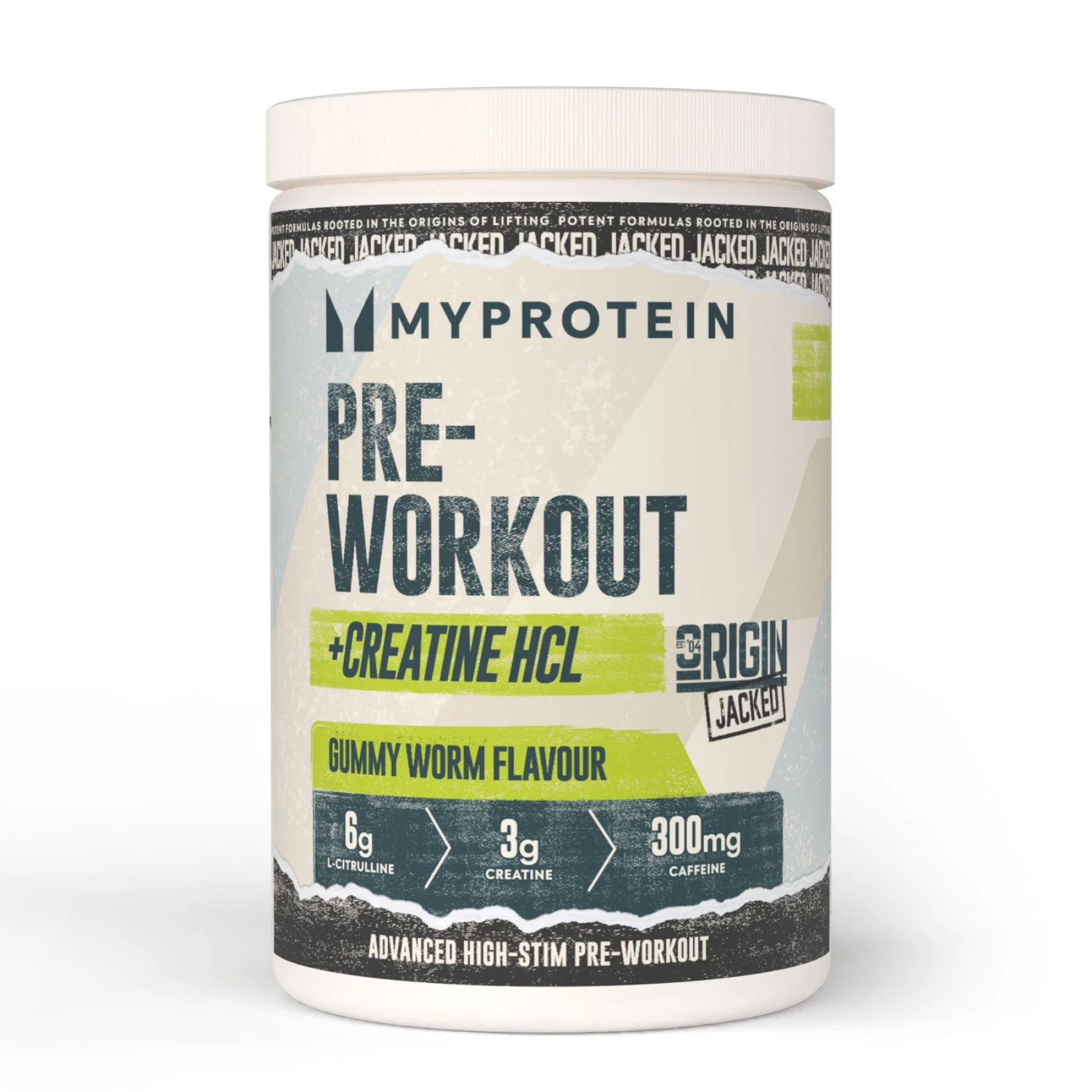 Origin Jacked Pre-Workout - 25Portsjonit - Gummy Worm Pilt 1