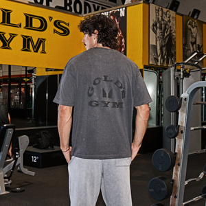 MP X Gold's Meeste Washed Graphic Oversized T-särk - Washed Coal - Size XS
