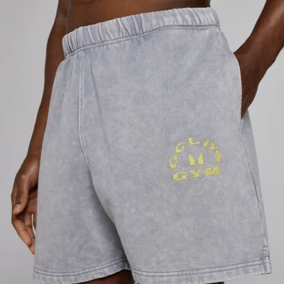 MP X Gold's Meeste Washed Graphic Oversized Sweat Šortsid - Steel Blue - XS Pilt 6