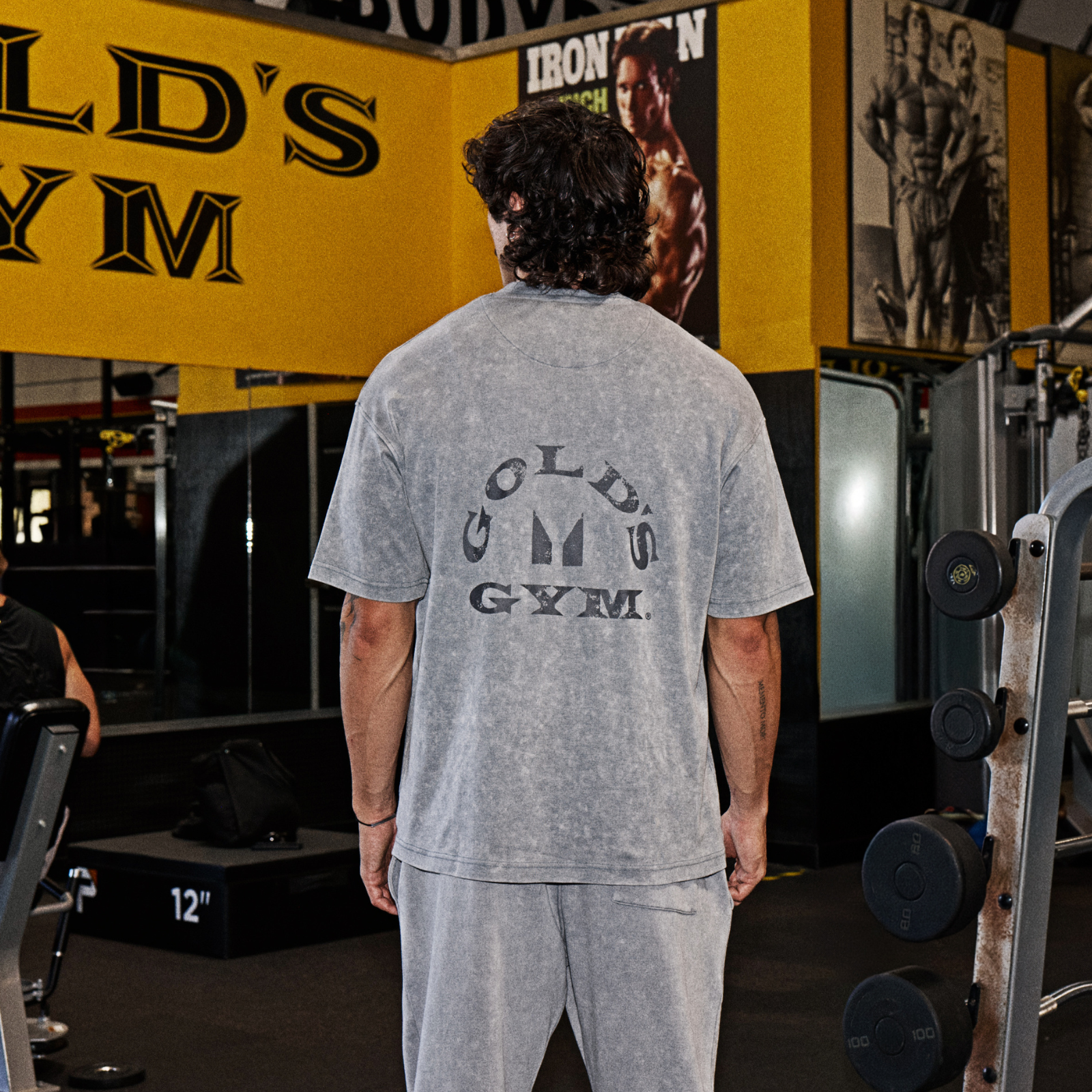 MP X Gold's Meeste Washed Graphic Oversized T-särk - Steel Blue - XS Pilt 1