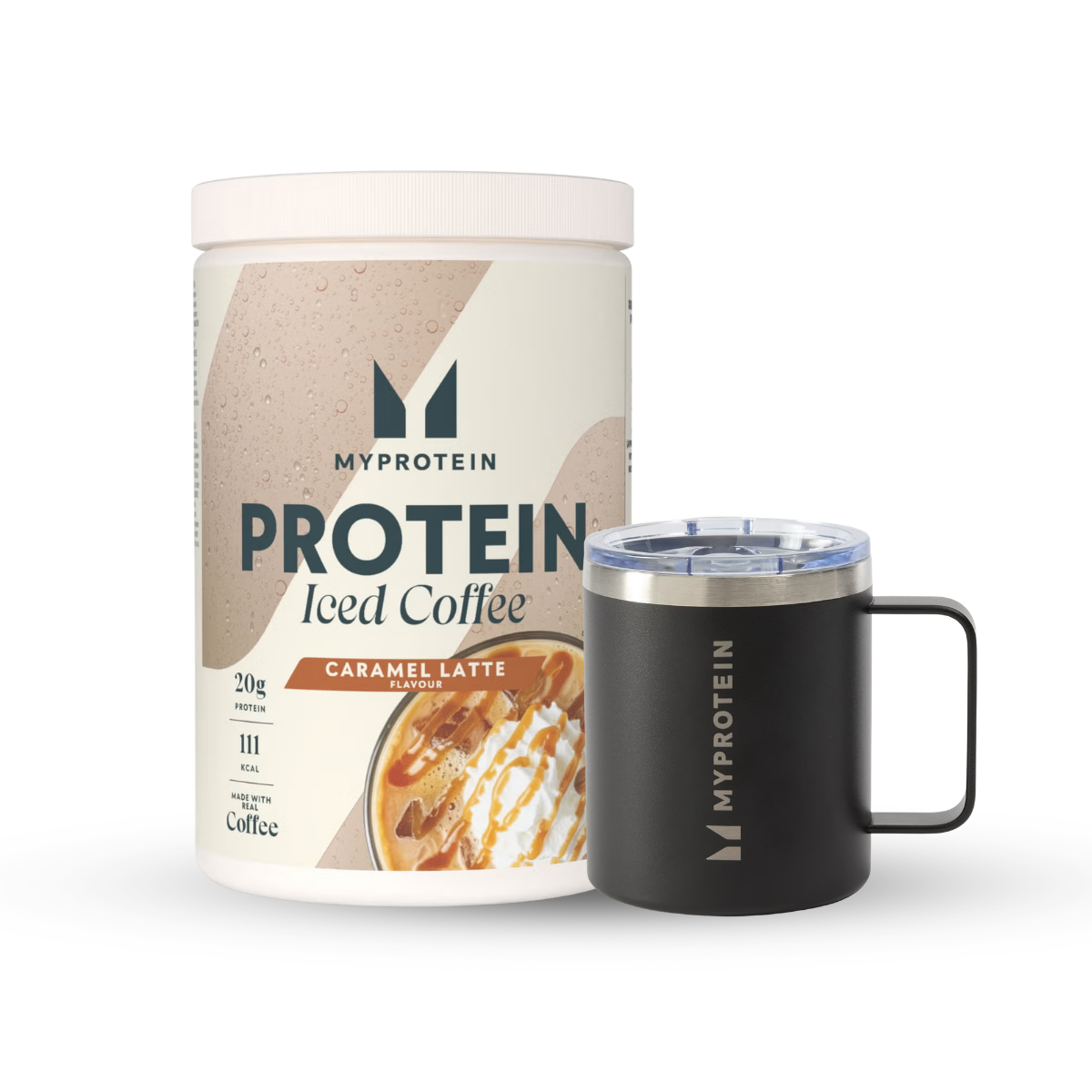 Proteiini jääkohvi pakett - 20Portsjonit - Black Coffee Cup - Iced Caramel Latte Pilt 1