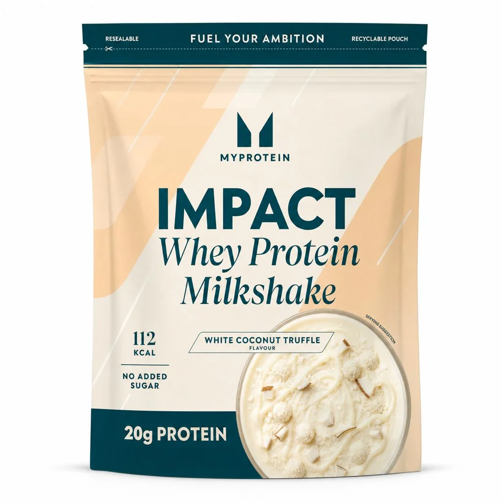 Impact Whey Protein Milkshake – White Coconut Truffle - 900G - 30Portsjonit - Valge šokolaad kookosega Pilt 1